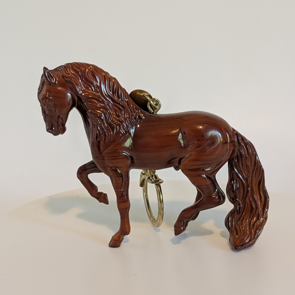 Breyer BreyerFest 1999 Stablemate Woodgrain Andalusian Keychain